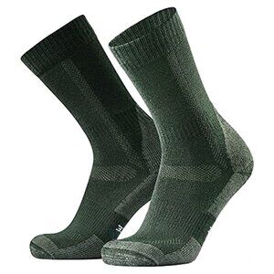 Danish Endurance Merino Wool Hiking Socks Forest Green Unisex Medium